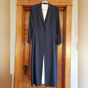 Striking Zara Woman ankle length blazer coat, US 10, black